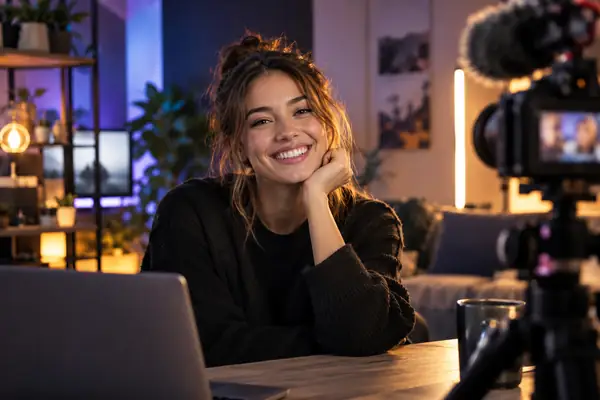Portrait d’un créateur souriant